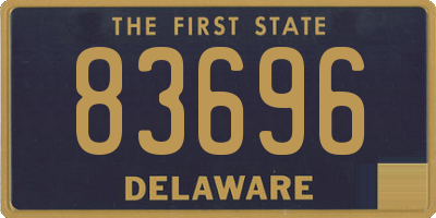 DE license plate 83696