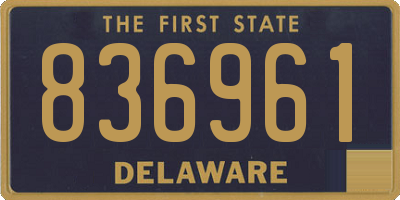 DE license plate 836961