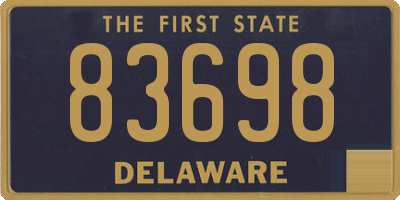 DE license plate 83698