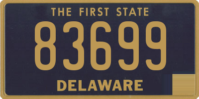 DE license plate 83699