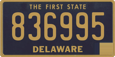 DE license plate 836995