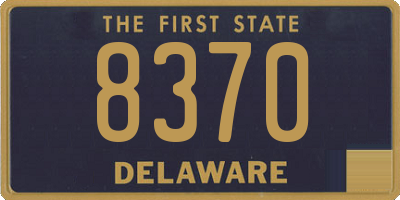 DE license plate 8370