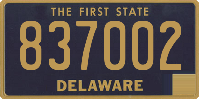 DE license plate 837002