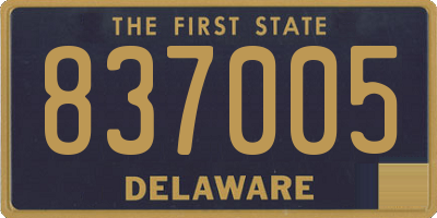DE license plate 837005