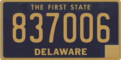 DE license plate 837006