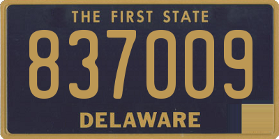 DE license plate 837009