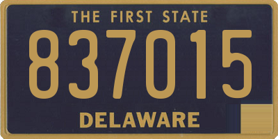 DE license plate 837015