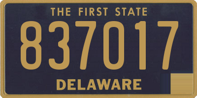 DE license plate 837017
