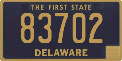 DE license plate 83702