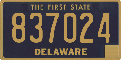 DE license plate 837024