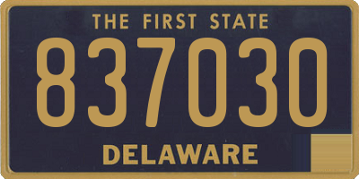 DE license plate 837030