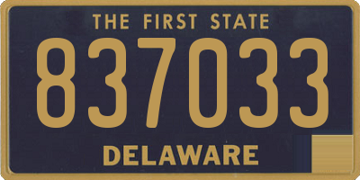 DE license plate 837033