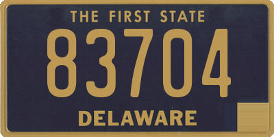 DE license plate 83704