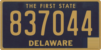 DE license plate 837044