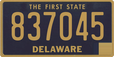 DE license plate 837045