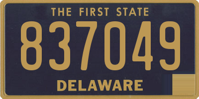 DE license plate 837049