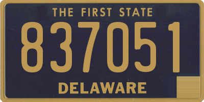 DE license plate 837051
