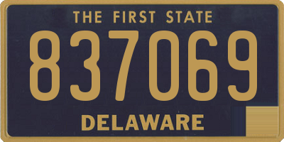 DE license plate 837069