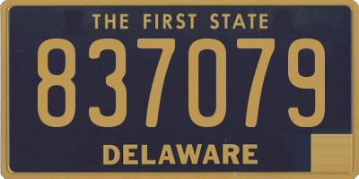 DE license plate 837079