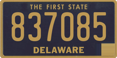 DE license plate 837085