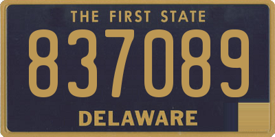 DE license plate 837089