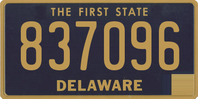 DE license plate 837096