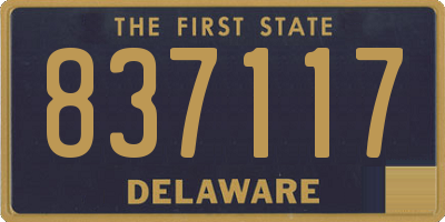 DE license plate 837117