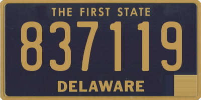 DE license plate 837119
