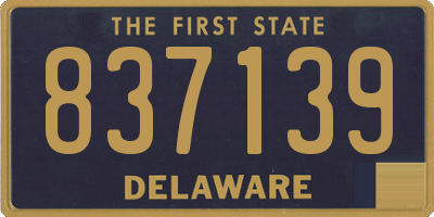 DE license plate 837139