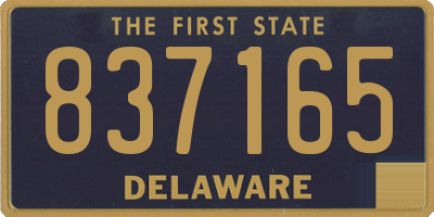 DE license plate 837165