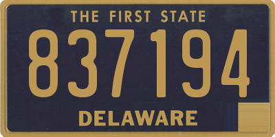 DE license plate 837194