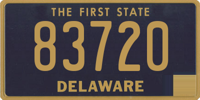 DE license plate 83720