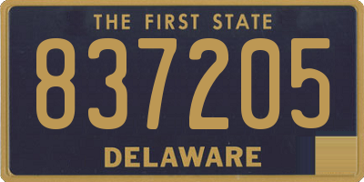 DE license plate 837205
