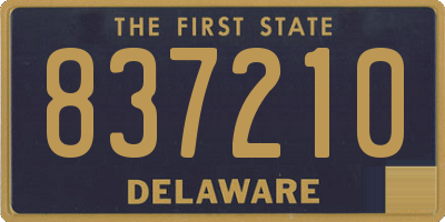DE license plate 837210