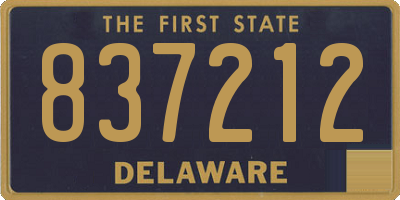 DE license plate 837212