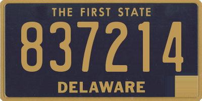 DE license plate 837214