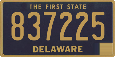 DE license plate 837225