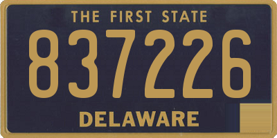 DE license plate 837226