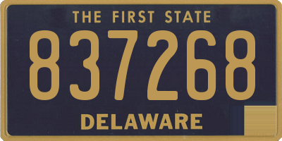 DE license plate 837268