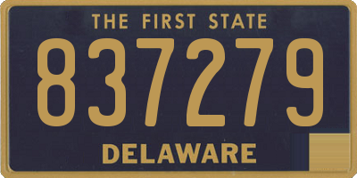 DE license plate 837279