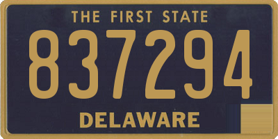 DE license plate 837294