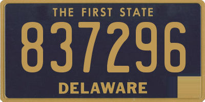 DE license plate 837296