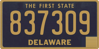 DE license plate 837309