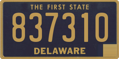 DE license plate 837310