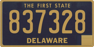 DE license plate 837328