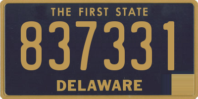 DE license plate 837331
