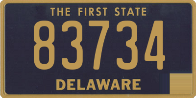 DE license plate 83734