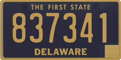 DE license plate 837341