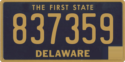 DE license plate 837359