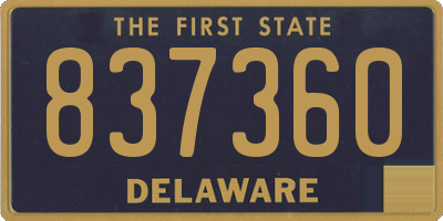 DE license plate 837360
